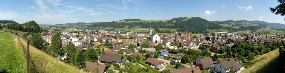 Panoramaaufnahme Bütschwil (Schweiz)